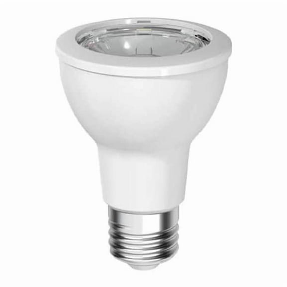 7 W, Compact LED Bulb, White, PAR20, 2700K Temp. Clear Finish, Dimmable