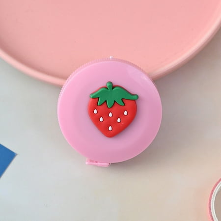 

WMYBD Tools 1.5M Tape Measure Inch Cm Round Tape Automatic Retractable Soft Colorful Ruler Cartoon Fruit Automatic Telescopic Measuring Tape Measuring Body Circumference Gifts