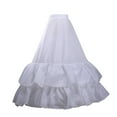 thumbnail image 5 of Cxenplz Crinoline Underskirt for Women A line Crinoline Petticoat 3 Hoop Skirt Underskirt Half Slip for Wedding Bridal Dress, 5 of 5