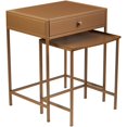 thumbnail image 3 of Meubles Menteria 2 Pièces Emboîtant Table d'Appoint en Laiton, 3 of 18