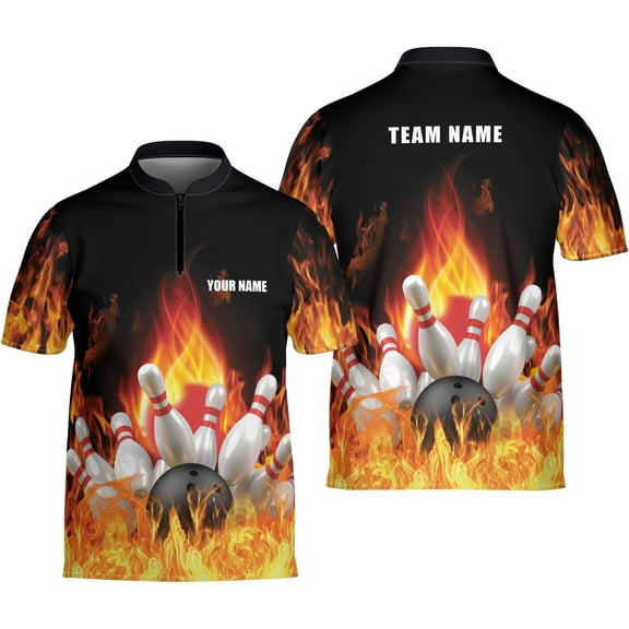 Personalized Bowling Jersey 3D, Bowling Shirts for Team, Bowling Shirt Unisex for Men Women, Bowling Shirts for Men (S)