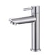 thumbnail image 1 of Grifo de baño moderno, grifo de agua fría de fácil instalación para un solo orificio, grifo de tocador montado en la cubierta con construcción duradera de acero inoxidable y acabado de níquel, 1 of 5