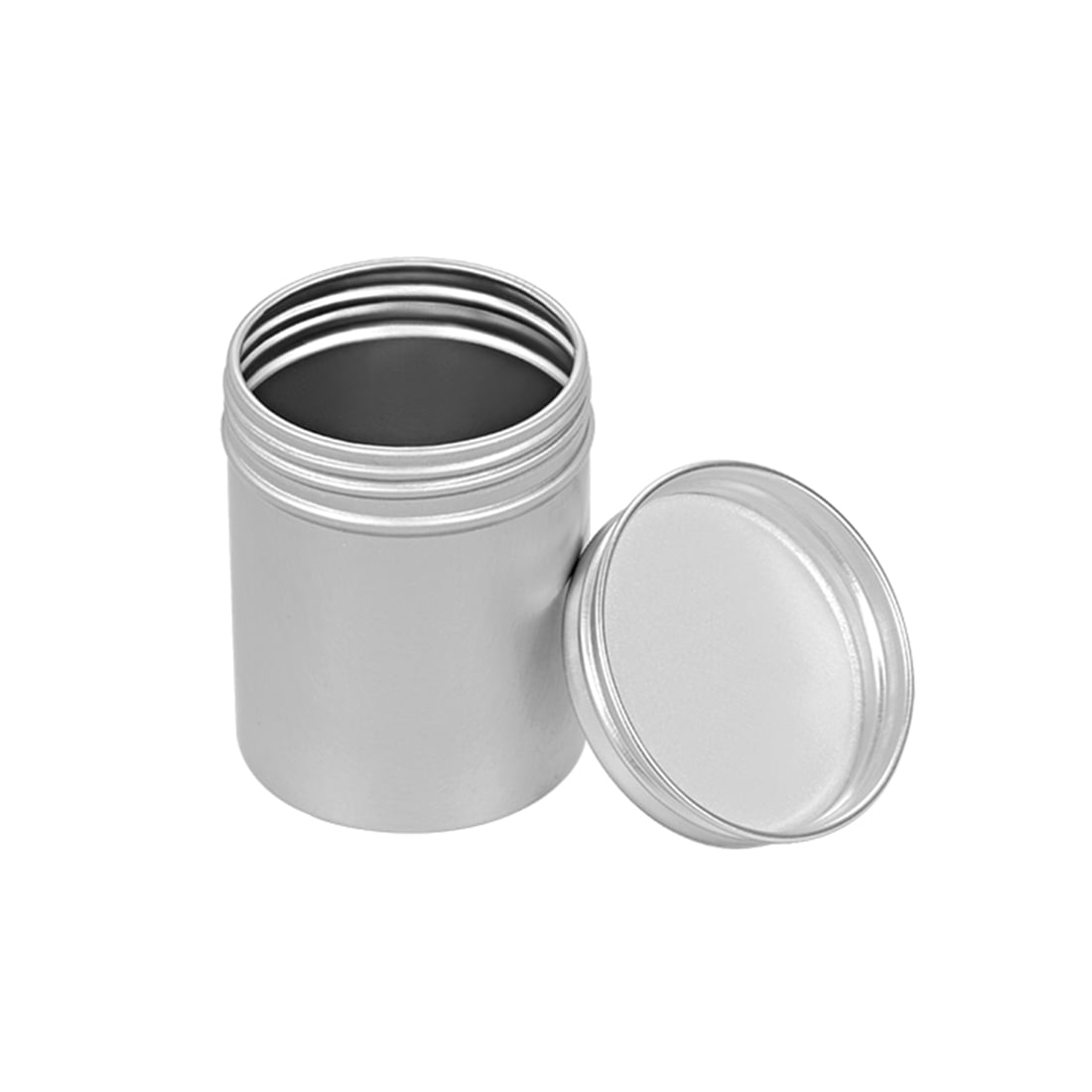 Details about   3-piece Magnetic Spice Containers clear plastic jar with silver and clear lid 