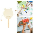 thumbnail image 1 of Tambor de cascabel sin terminar perfecl para Bricolaje Artesanía de madera para niños, 1 of 7