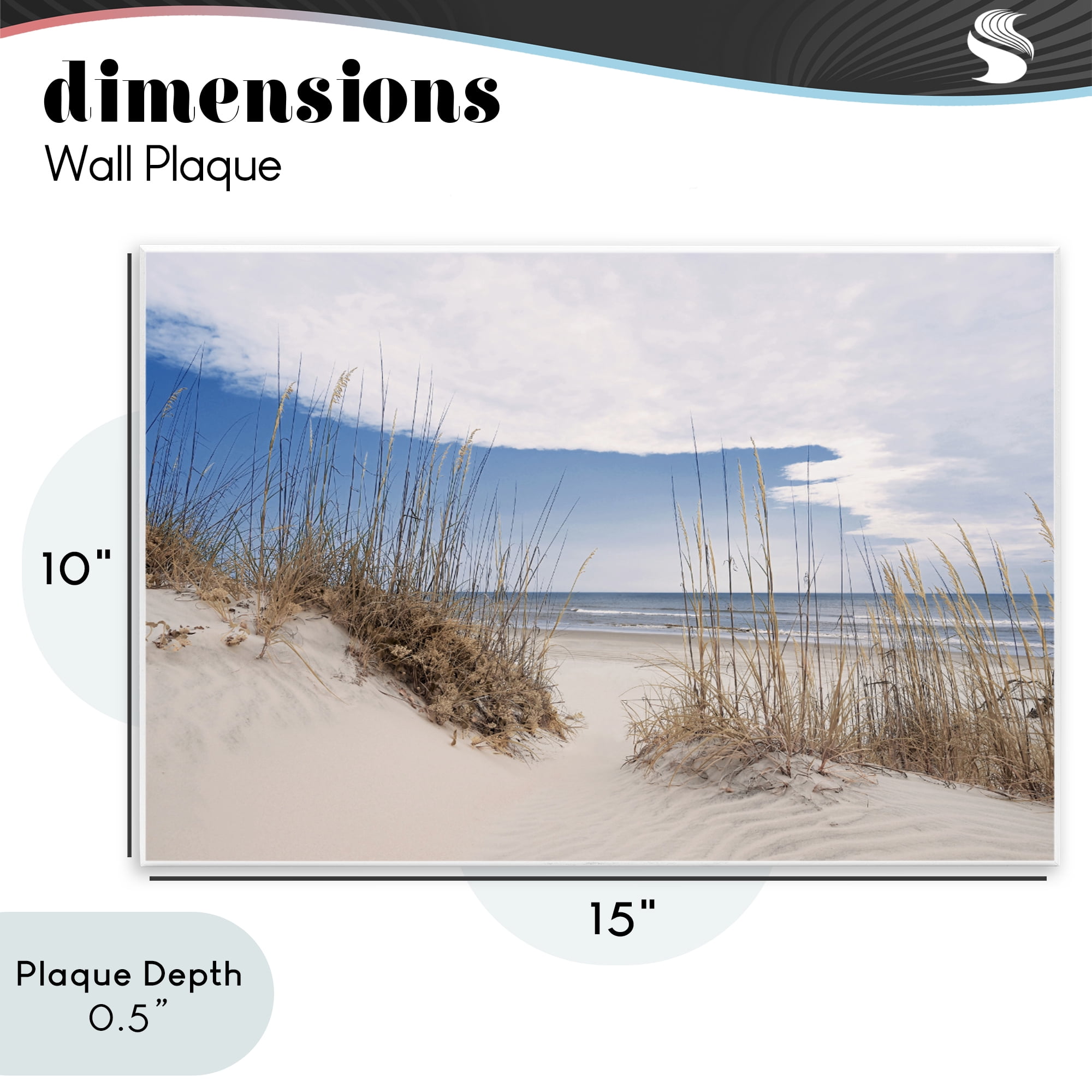 Stupell Industries Sea Oats Along Sandy Dunes Wall Plaque Art, design by Natalie Carpentieri