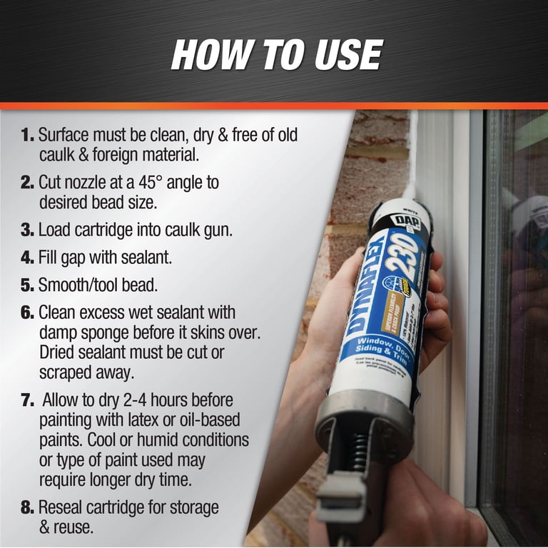 DAP Dynaflex 230 Premium Clear Elastomeric Sealant photo 5