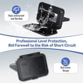 thumbnail image 3 of 2Pcs 175A Plug Mounting Panel with Dust Cover, Compatible with Anderson SB175 Series Plug Panel Base, Flush Mount Bracket Panel Kit for RV, Truck, Marine (Plug Not Included), 3 of 8