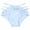 Blue, variant on Xijirk Women Panties with Lace Triple Strap Waist Bow Detail Soft Stretch Mid Rise for Daily Night Wear,White,M