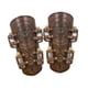 thumbnail image 5 of Brazaletes medievales para hombres y mujeres, accesorios de cosplay, disfraces, brazaletes Marrón, 5 of 9