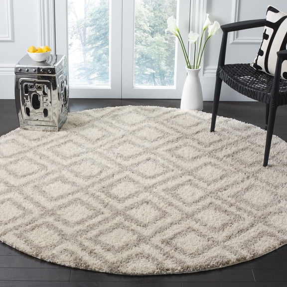 SAFAVIEH Arizona Shag Collection ASG740A Ivory/Beige Rug