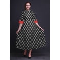 thumbnail image 2 of Bimba Block Women Long Floral Party V NeckÂ&nbsp;DressÂ&nbsp;Front Slit Sleeveless Maxi Gown-X-Small, 2 of 5