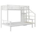 thumbnail image 6 of Euroco Metal Twin over Full Bunk Bed with Wardrobe, White, 6 of 12
