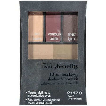 Wet N Wild Beauty Benefits Effortless Eyes Shadow & Brow Kit, 21170 Cool