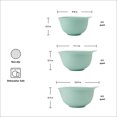 thumbnail image 4 of KitchenAid 3-Piece Nesting Plastic Mixing Bowls Set, Spearmint, 4 of 11