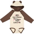 thumbnail image 3 of Inktastic My Great Grandma Loves Me Girls Long Sleeve Baby Bodysuit, 3 of 5