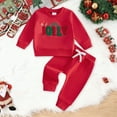 thumbnail image 2 of Towmus Toddler Baby Girl Boy Christmas Outfits 3 6 9 12 18 24 Month 2t 3t Thanksgiving Sweatshirt Top+Pant Fall Clothes Set, 2 of 9