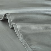 NTBED Satin Sheets Queen Gray Luxury Silky Bed Sheets 1800 Microfiber Sheet Set 4 Pcs