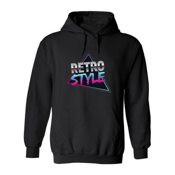 Retro Style Void Triangle Hoodie Men -Image by Shutterstock, Male XX-Large