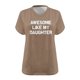 thumbnail image 4 of Fiudx Ropa de Mujer Camiseta Deportiva de Verano de Gran Tamaño con Cuello En V y Manga Corta para Mujer, 4 of 4
