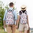 thumbnail image 4 of Easygdp Sailing Marine Travel Mochila de Lona Resistente para Laptop, Compatible con Laptops de 15 a 17 pulgadas, Ideal para Escuela, Trabajo y Viajes-Medium, 4 of 5