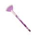 thumbnail image 2 of Pincel de maquillaje en forma de abanico que toca suavemente tu rostro. Cómodo pincel de maquillaje suelto. Violeta, 2 of 9