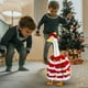thumbnail image 5 of Vestido de disfraz de árbol de Navidad con sombrero | Pompones y cascabeles festivos rojos verdes | Tela suave y cómoda | Conjunto para fotos de fiesta navideña | Talla 1 PC, 5 of 5