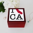 thumbnail image 4 of CafePress - I Love California - Keepsake Box, Finished Hardwood Jewelry Box, Velvet Lined Memento Box, 4 of 5