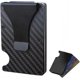 thumbnail image 4 of Cartera de fibra con bloqueo delgado para tarjetas de crédito, cartera con clip de dinero de metal para hombres (3 piezas, negro), 4 of 5
