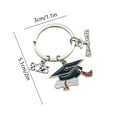 thumbnail image 2 of YiJuHui 3pcs Graduation Keychain - Bachelor's Cap Design, Durable Alloy Charm for Keys & Gifts, Party Favors, Grad Celebration Souvenir, Unique Keepsake for Friends & Family, 2 of 6