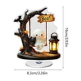 thumbnail image 3 of Halloween Decorations Indoor Clearance, 2D Halloween Spinning Acrylic Tabletop Figurine – Cute Ghost 360-Degree Rotating Ornament, for Mantel, Shelf, Desk & Halloween Gifts (B), 3 of 6