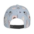 thumbnail image 6 of Fotbe Blue Butterfly Baseball Cap, Blue Butterfly Print Dad Hat,Outdoor Hat,Adjustable Sports Cap, Perfect For Activities, 6 of 9