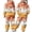 Orange, variant on RTKFRFLM Girls Fashionable 2 Piece Hoodie and Joggers Set Graphic Pullover Hooded Top and Sweatpants Tracksuit for Big Kids School Sports Activewear Orange 8-9 Years