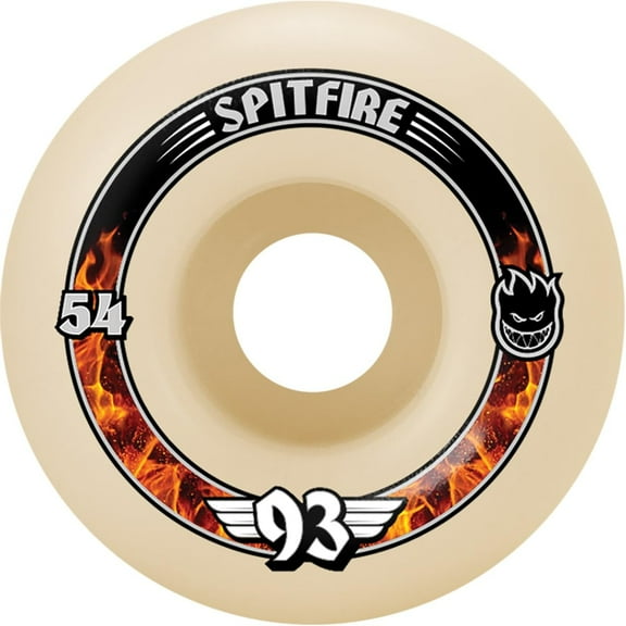 Spitfire F4 Radial Skateboard Wheels 93a 54mm Natural