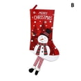 thumbnail image 1 of Christmas Stocking Santa Socks Large Capacity Gift Bag Hanging Christmas Decor, 1 of 4