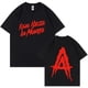 thumbnail image 2 of Camisetas estampadas Anuel AA Real Hasta la Muerte para hombres y mujeres, ropa de calle de Hip Hop, camisetas de rapero de moda, camisetas sueltas de algodón, 2 of 4