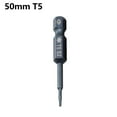 thumbnail image 1 of 1 Pcs 50mm Blue Magnetic Torx Screwdriver Bits Set Electric Screwdriver T5-T40, 1 of 9