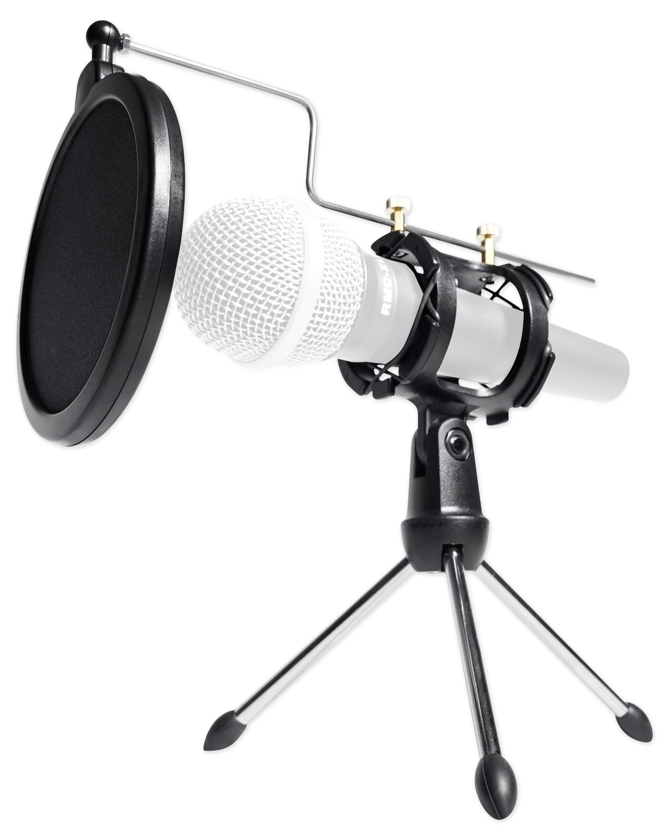 Mackie EM-89D Studio Recording Dynamic Mic+Cable+Desk Stand+Pop Filter