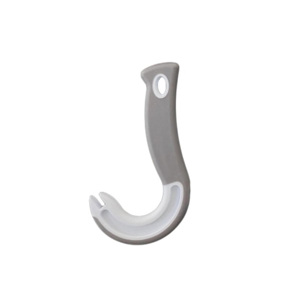 Abrebotellas y abrelatas resistente con diseño ergonómico en forma de gancho para abrir fácilmente. Utensilio de cocina de plástico duradero para uso doméstico y de camping.
