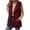 Red, variant on Fmbrln Womens Fuzzy Fleece Vest Button Up Lapel Collar Sleeveless Cardigan Jacket Fall Winter Fashion Casual Warm Outerwear with Pockets