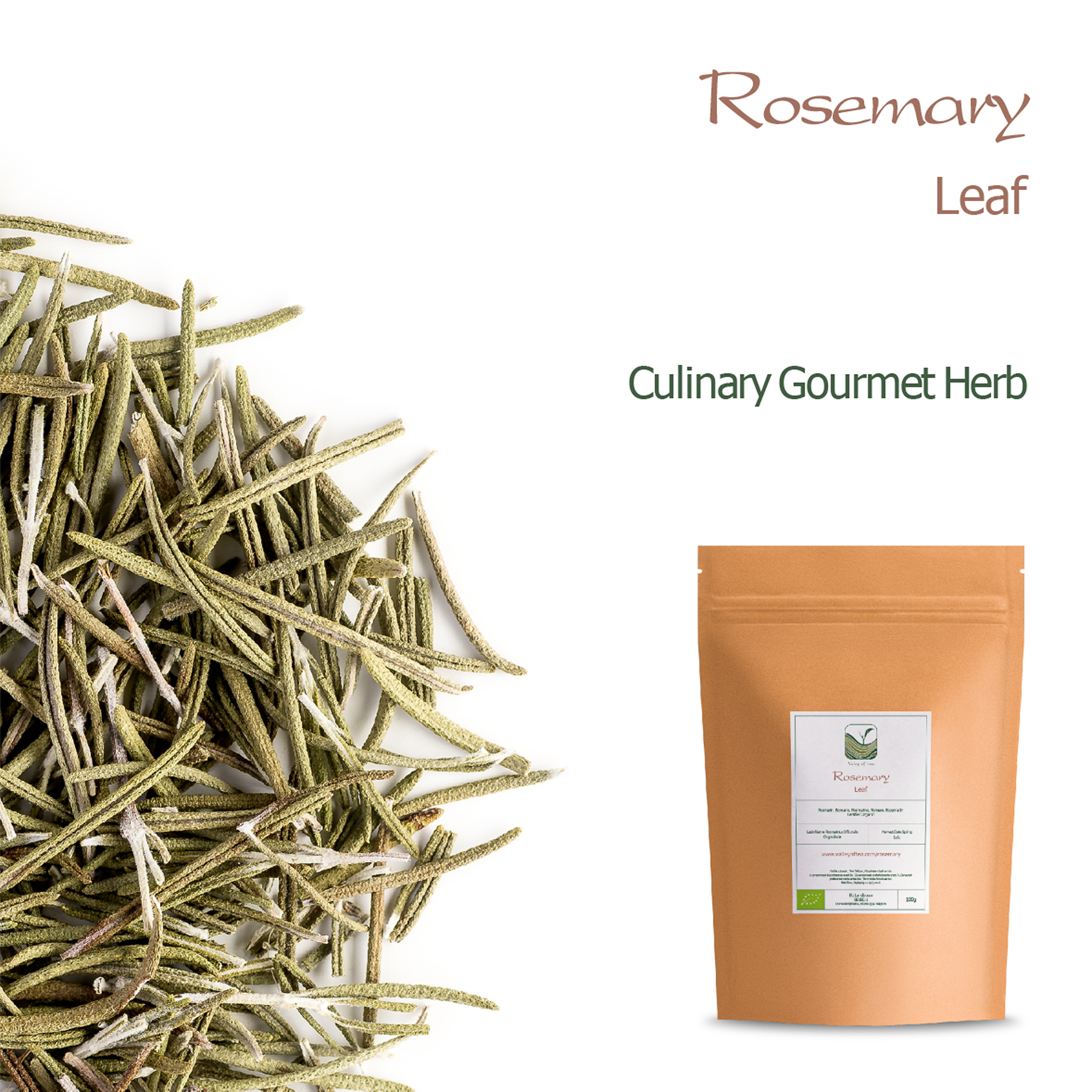 Rosemary Organic Culinairy Gourmet Herb - Rosmarinus Officinalis Directly From Greece - Dried Romero Sprigs 350g