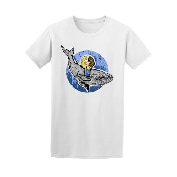 Whale Flying In The Sky Tee. Men's -Image by Shutterstock