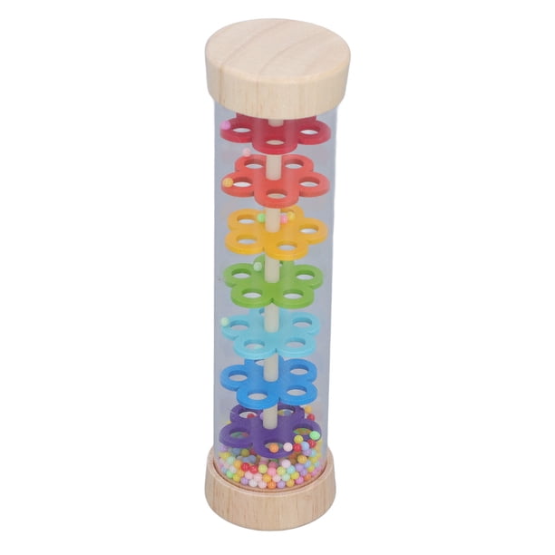 Sonajero Rainmaker Toy, Juguetes Musicales Seguros, Palo De Lluvia De Madera, Juguete Educativo, Mejora El Agarre, Desarrollo Sensorial Para Bebé