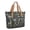 Blue and Yellow Checkered Pattern, variant on Purple and White Checkered Pattern Large Tote Bag for Women, Polyester Roomy Travel Tote with Pockets and Zipper, Foldable Gifts Ideas for Women Men