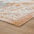 thumbnail image 6 of Laddha Home Designs 7.75' x 9.75' Orange and Beige Medallion Rectangular Outdoor Area Throw Rug, 6 of 8