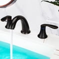 thumbnail image 4 of 2024 New 3 Hole 8 Inch Bathroom Faucets for Bathroom Sink - with Pop Up Drain, Cold Hot Water Lines, 360° Swivel Spout, and Easy Installation, 4 of 9