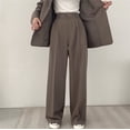 thumbnail image 1 of Pantalones casuales para mujer, traje de tela, pantalones casuales adelgazantes versátiles, pantalones de traje de viajero, pantalones de moda versátiles, 1 of 6