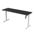 thumbnail image 2 of Escritorio de Altura Ajustable Randu Manual Base Blanca Tablero 180x60 25mm Negro, 2 of 2