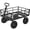 Black, variant on Memoryfield Heavy Duty Steel Garden Cart, 1200 lbs Capacity Utility Wagon with 13" All-Terrain Tires, 180° Rotating Handle, Tow-Behind for ATV or Tractor, Black
