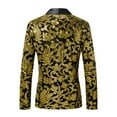 thumbnail image 5 of Mens Sport Coat Qiggri Men's Sequin Performance Ceremonial Dress Party Suit Single Breasted Suit Jacket, 5 of 5