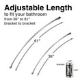 thumbnail image 5 of Wall-Mounted Adjustable Curved Shower Rod, Brushed Nickel Finish, 5 of 11
